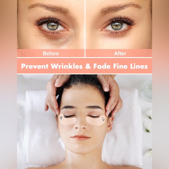 Under Eye Patches Silicone Reusable Plump Fine Lines & Wrinkles with Applicator - Picture 6 of 11